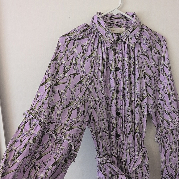 Happy X Nature Womens Med Jumpsuit Purple Viscose Boho Casual Coquette Cottage - Picture 6 of 9